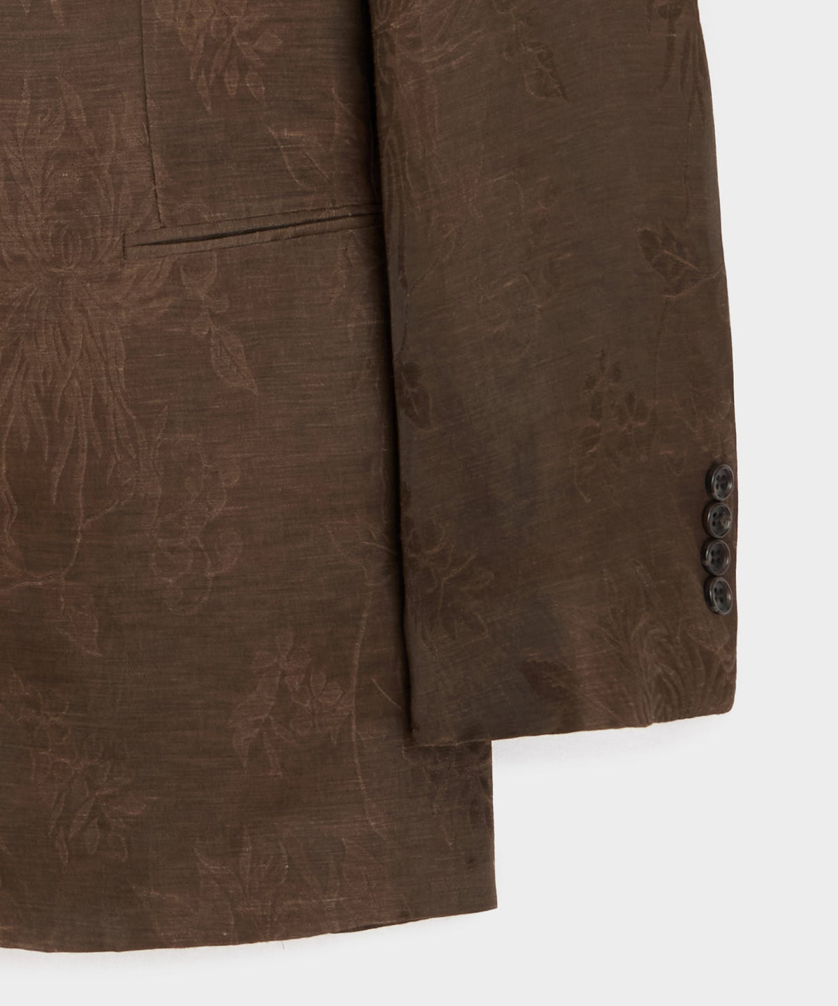 Italian Linen-Cupro Dayshawl Jacket - Brown