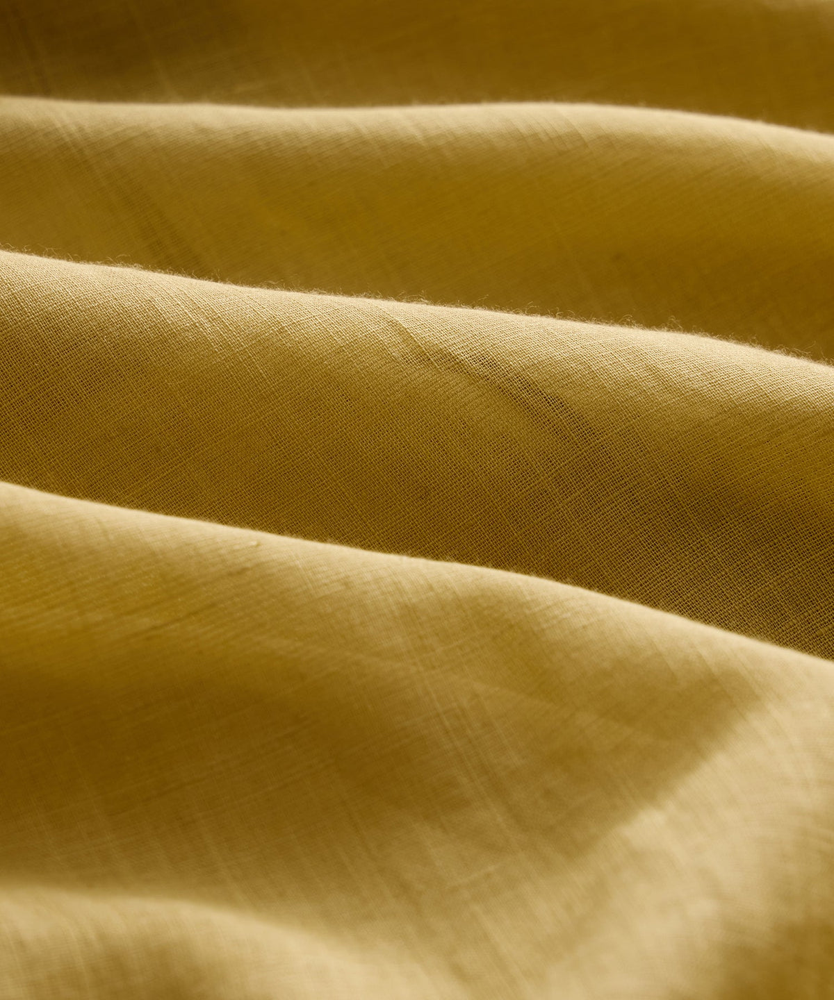 Voile Band Collar Big Shirt - Golden Straw
