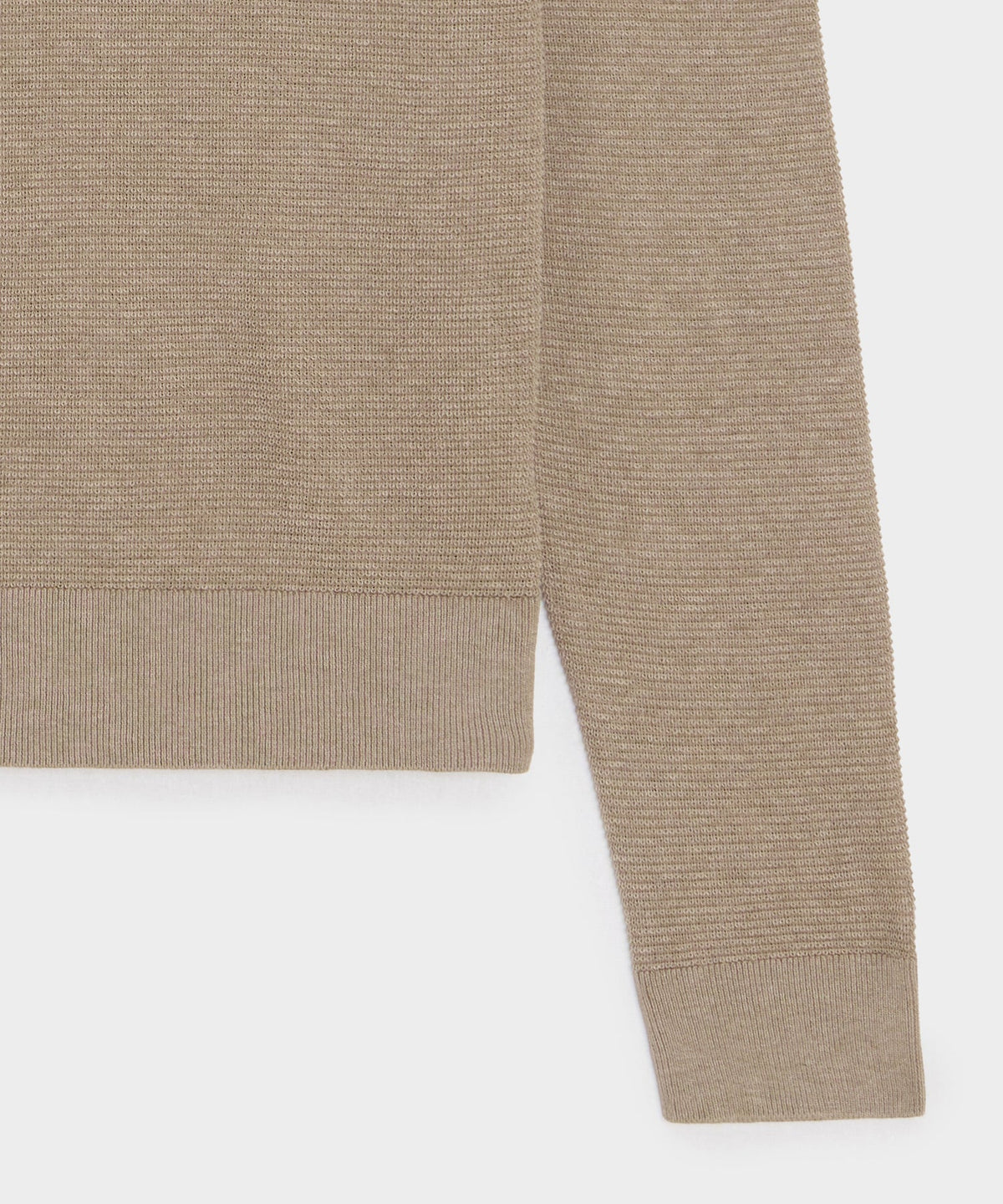 Vista Sweater Polo - Heather Taupe