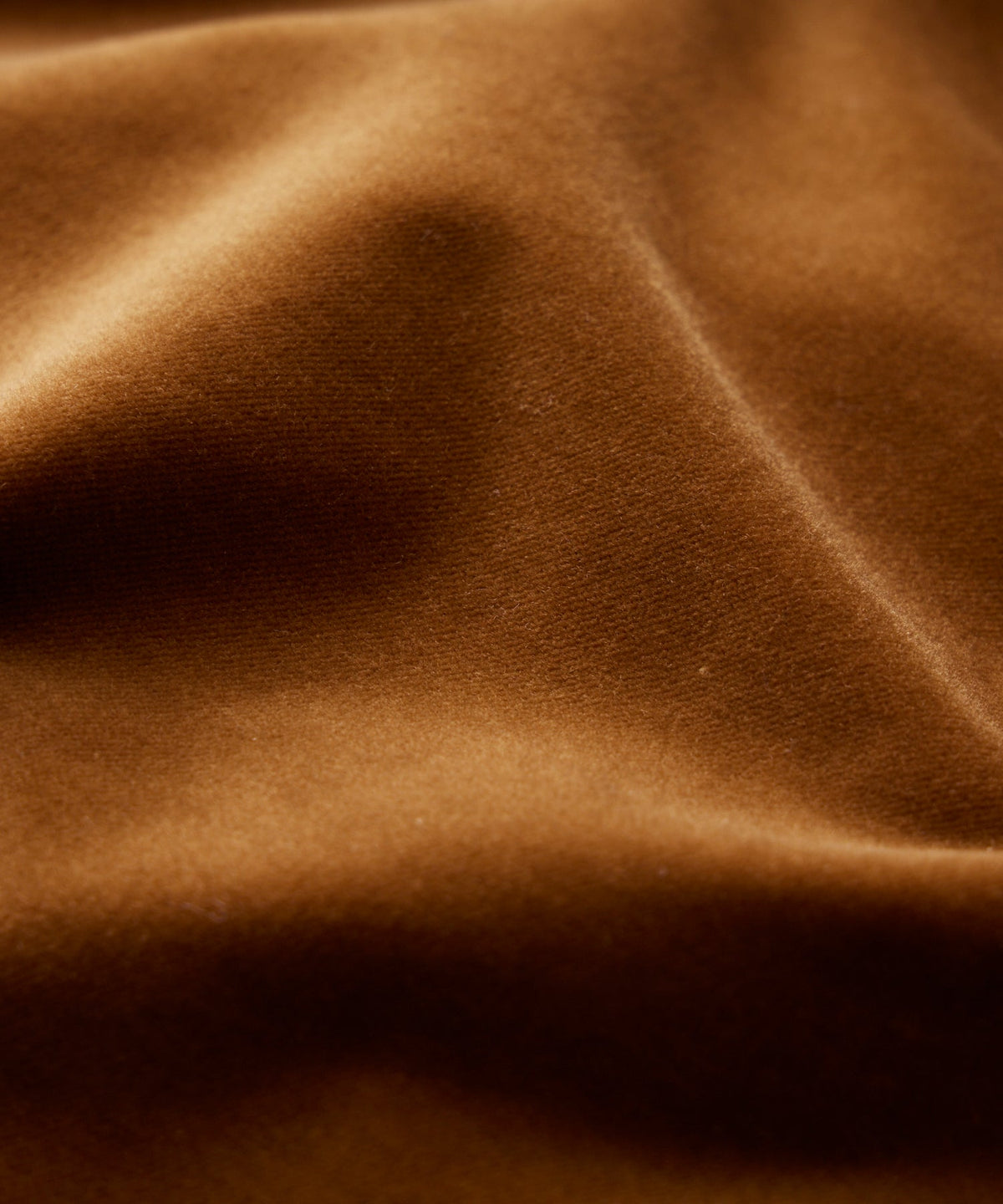 Italian Velvet Tailored Chore Coat - Caramel