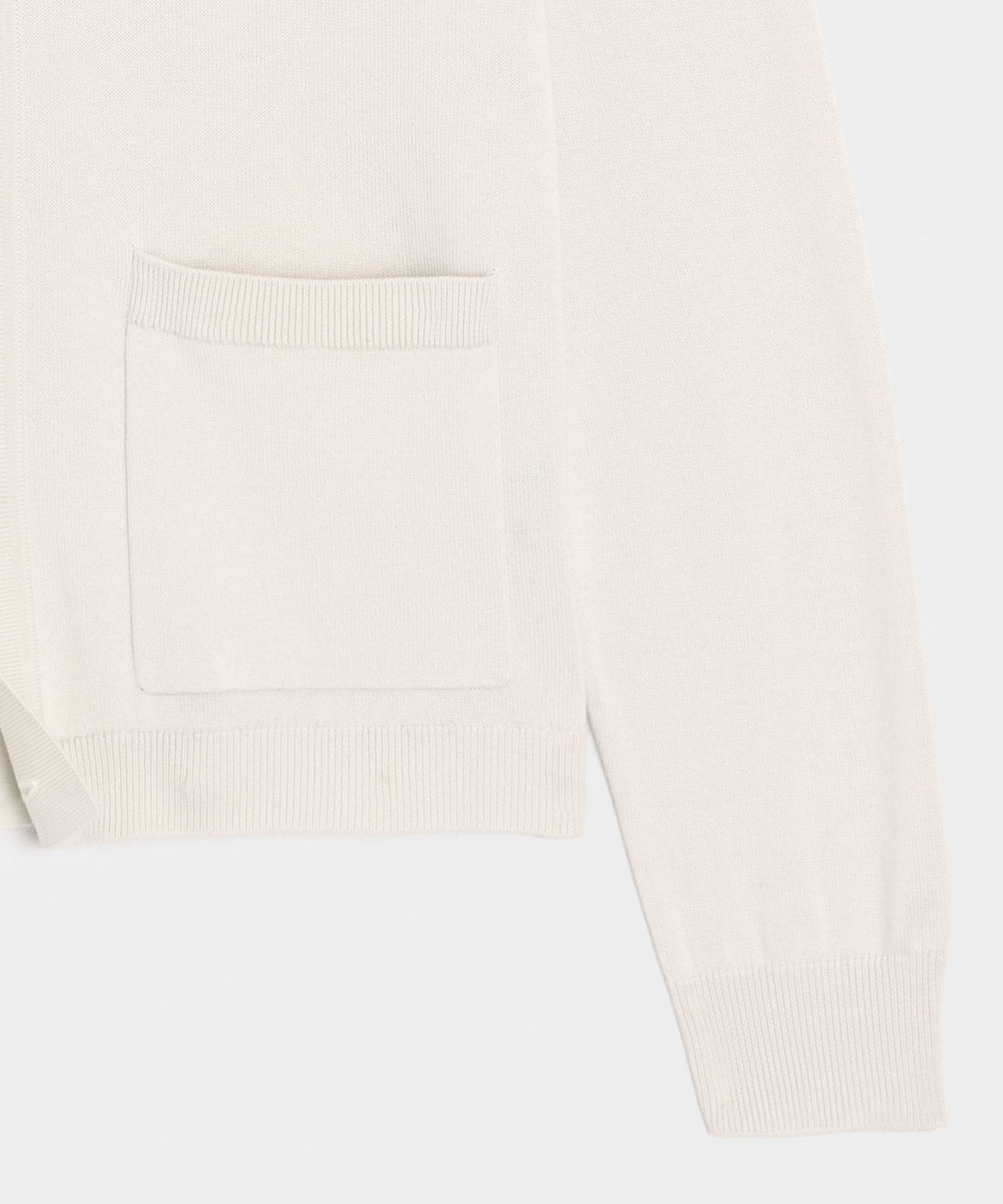 Silk-Cotton Sweater Jacket - Bisque