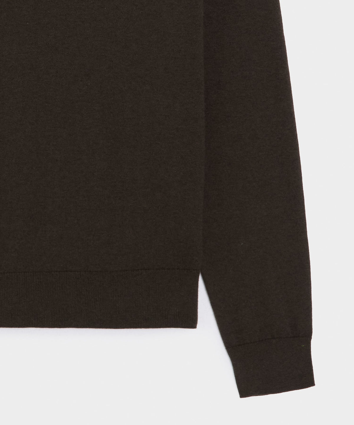 Cotton-Cashmere V-Neck - Caviar