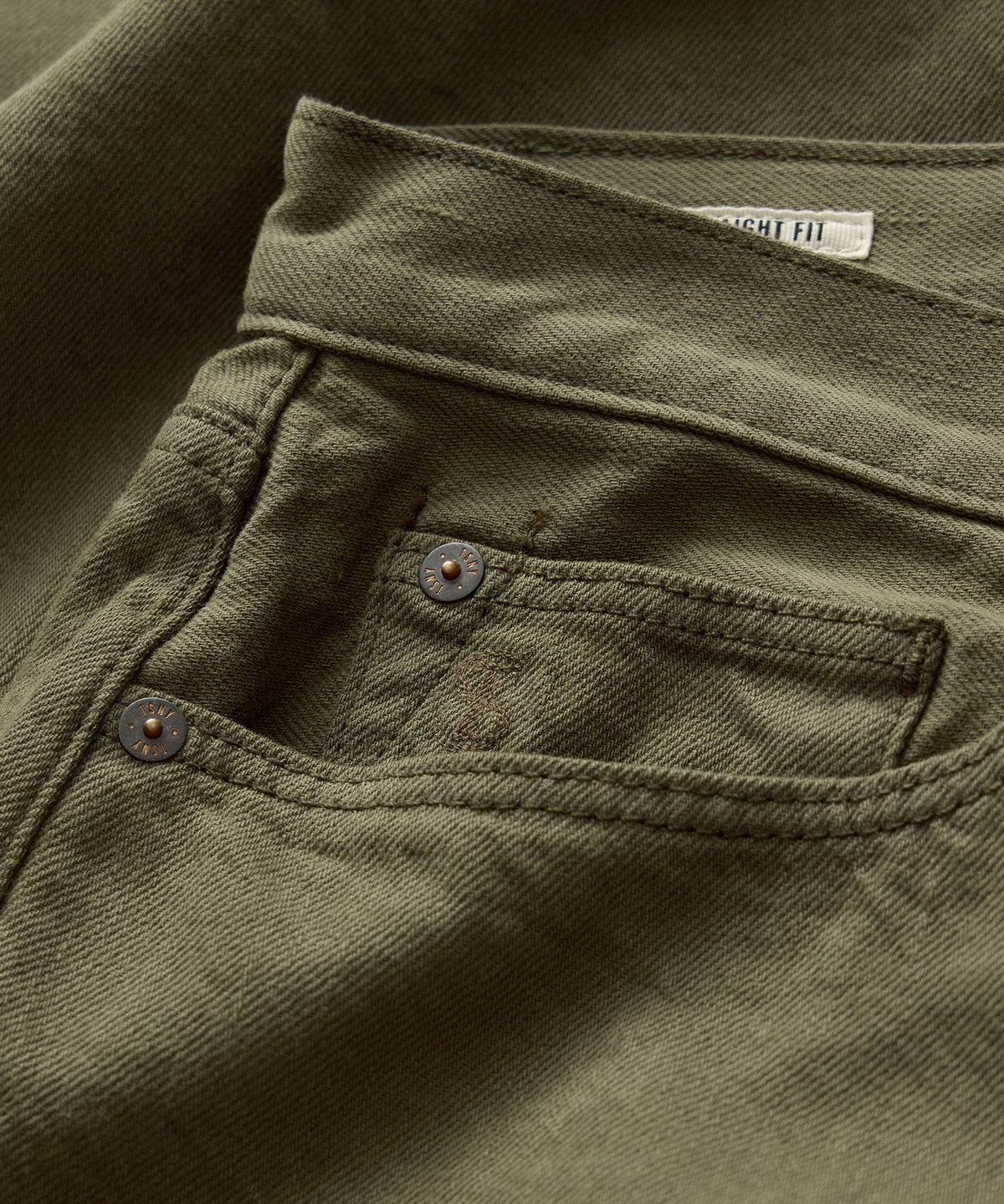 Straight Garment-Dyed Jean - Olive