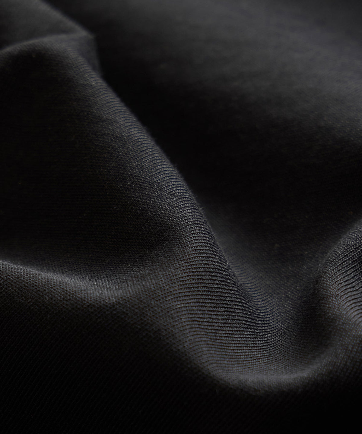 Boxy Jersey Mockneck Tee - Black