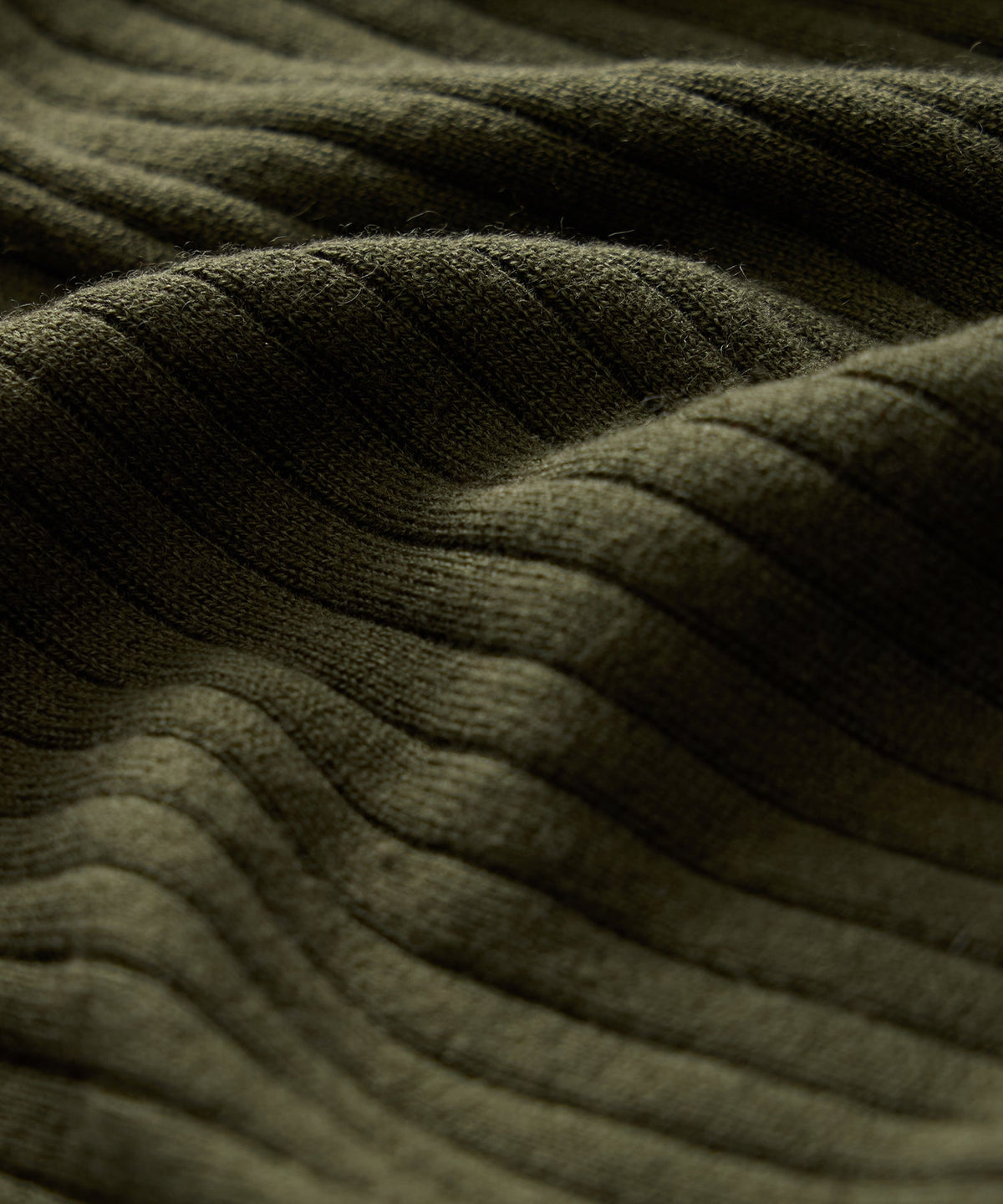 Silk-Cashmere Ribbed Montauk Sweater Polo - Evergreen