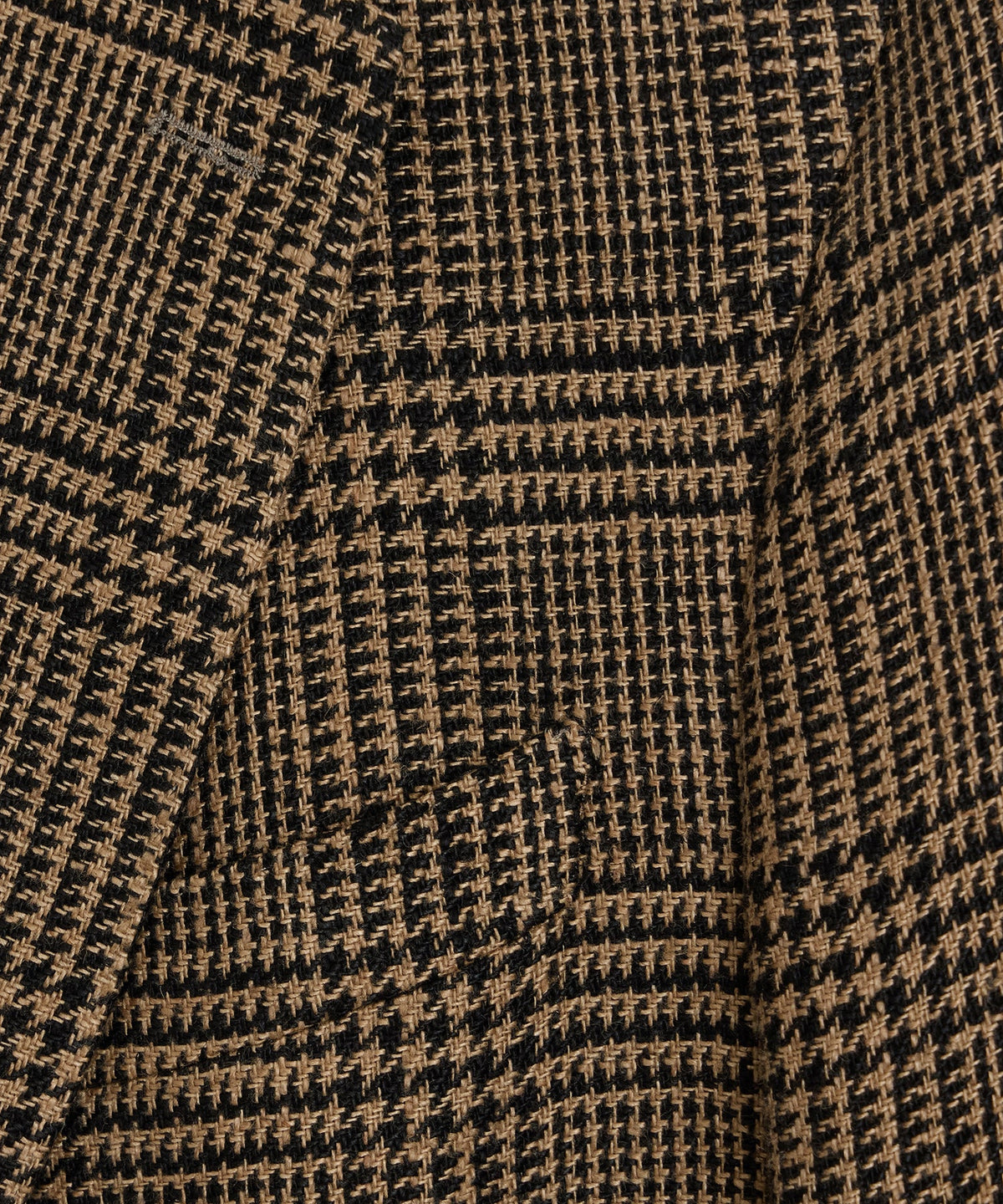 Italian Glen Plaid Sport Coat - Khaki