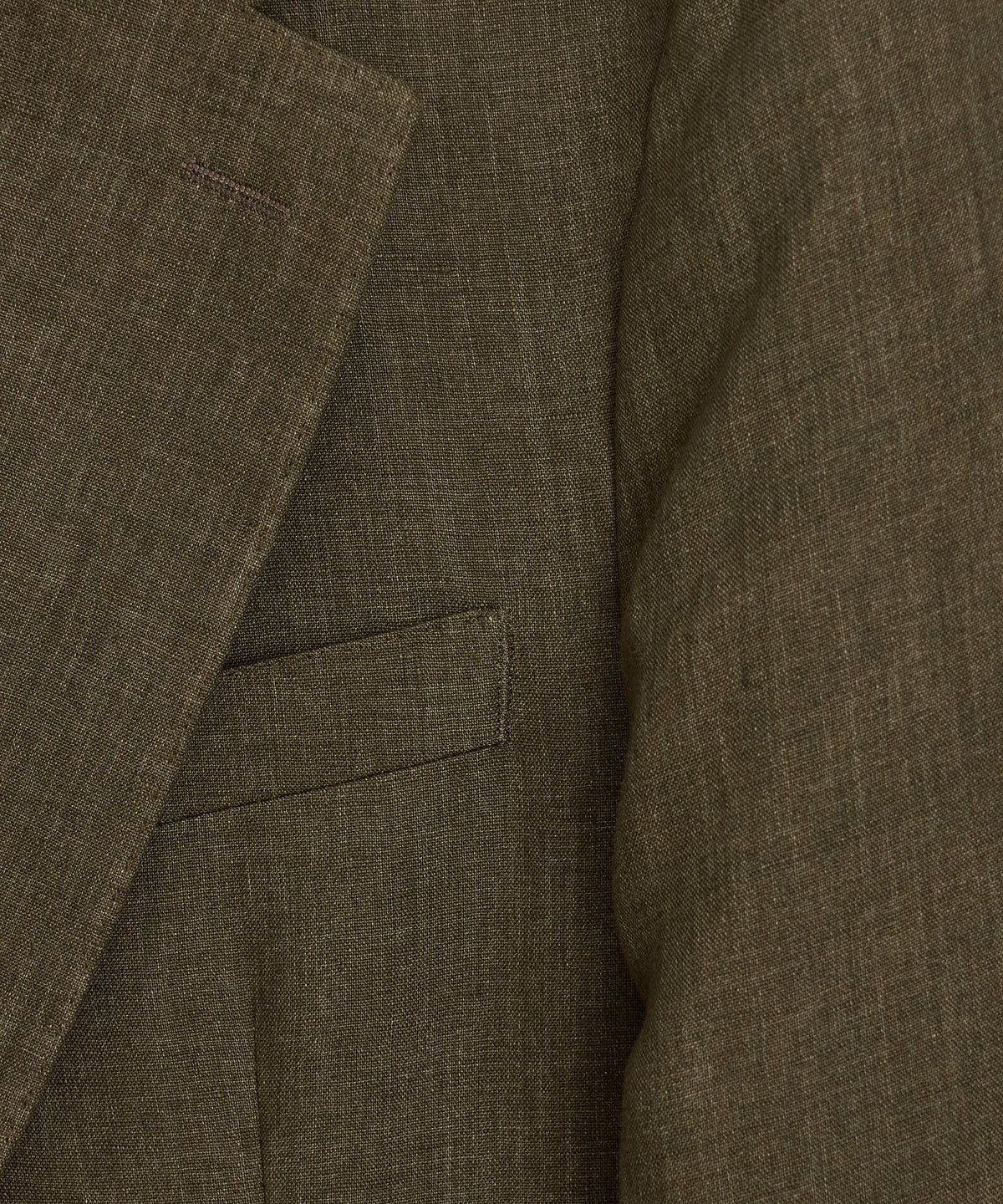 Italian Linen Madison Jacket - Olive