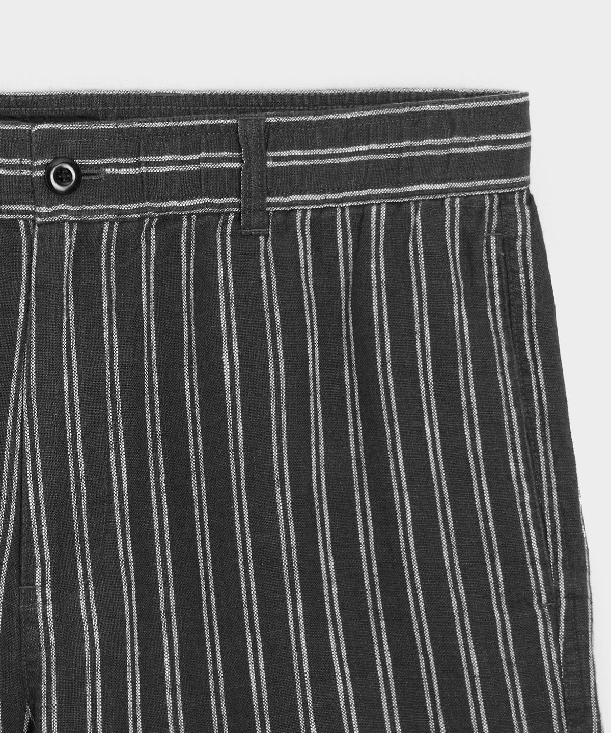 5" Linen Beachcomber Short - Black