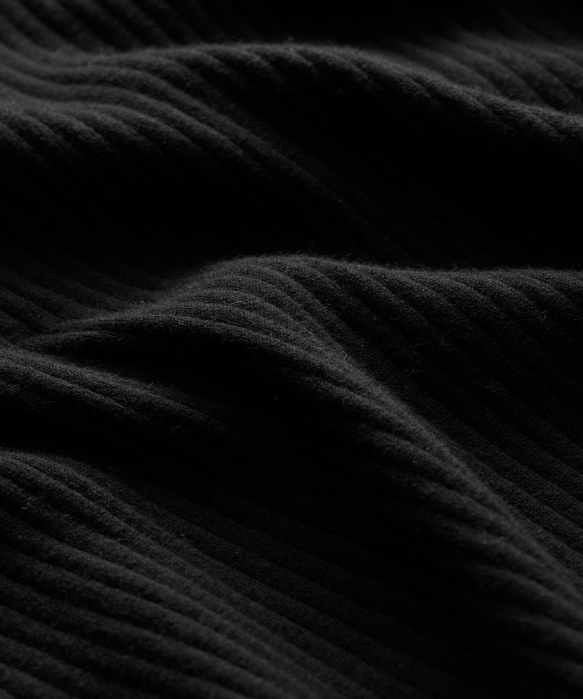 Cotton-Cashmere Sweater Polo - Black