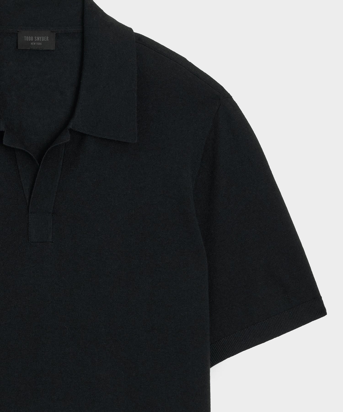Silk-Cashmere Montauk Sweater Polo - Black