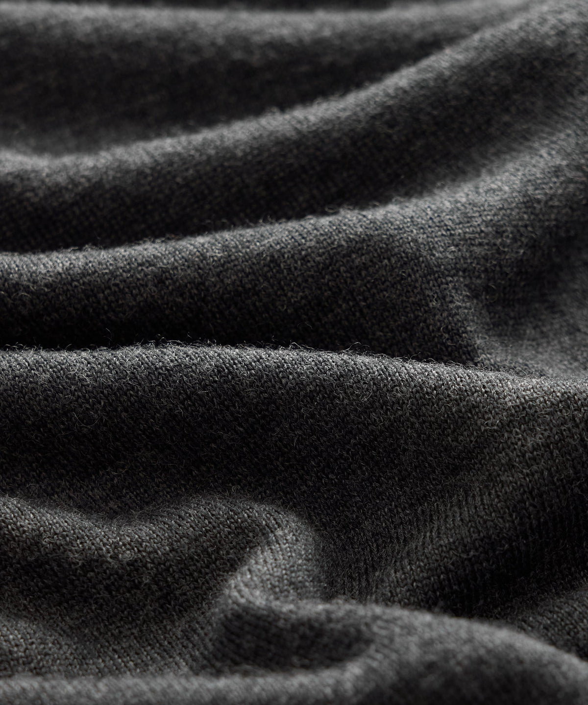 Merino V-Neck Sweater - Charcoal