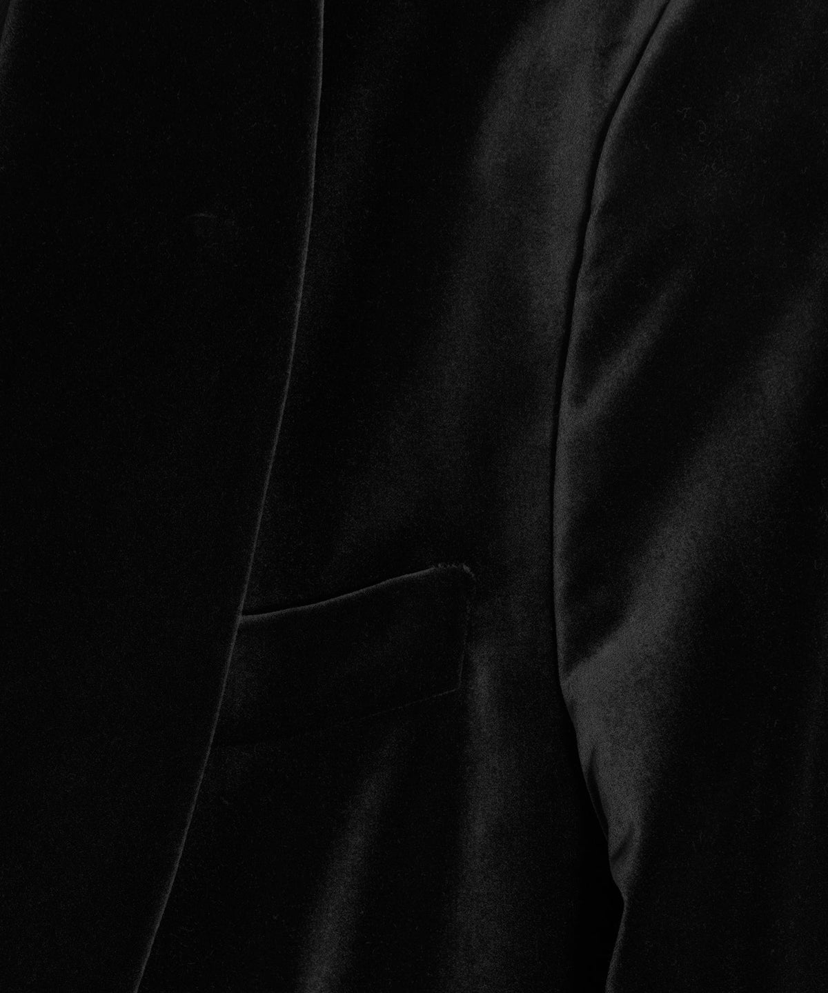 Italian Velvet Double-Breasted Dinner Jacket - Black
