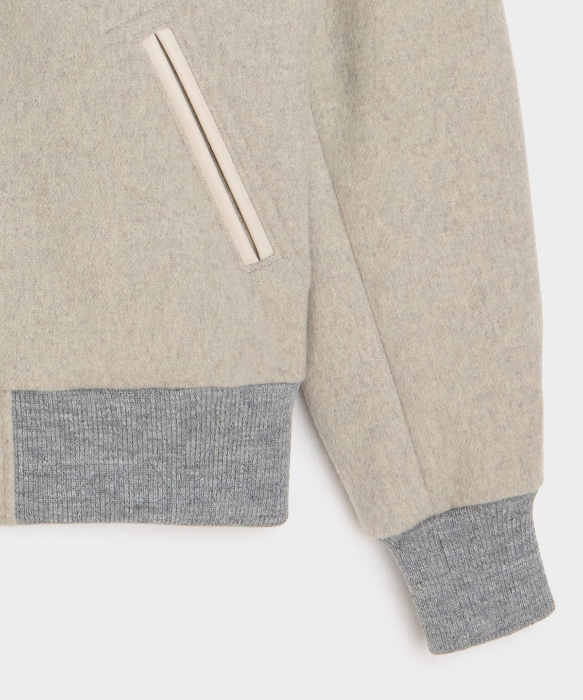 Todd Snyder x The Ohio State University™ Letterman Jacket - Light Grey Heather