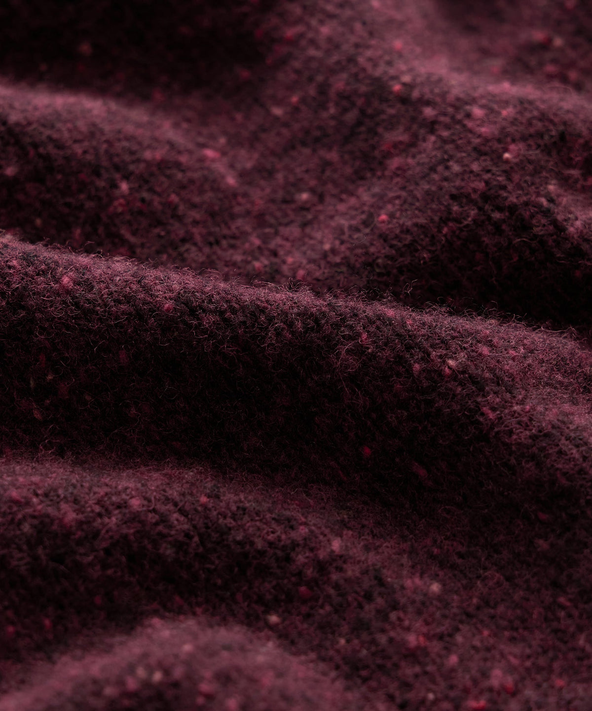 Donegal Crewneck Sweater - Burgundy