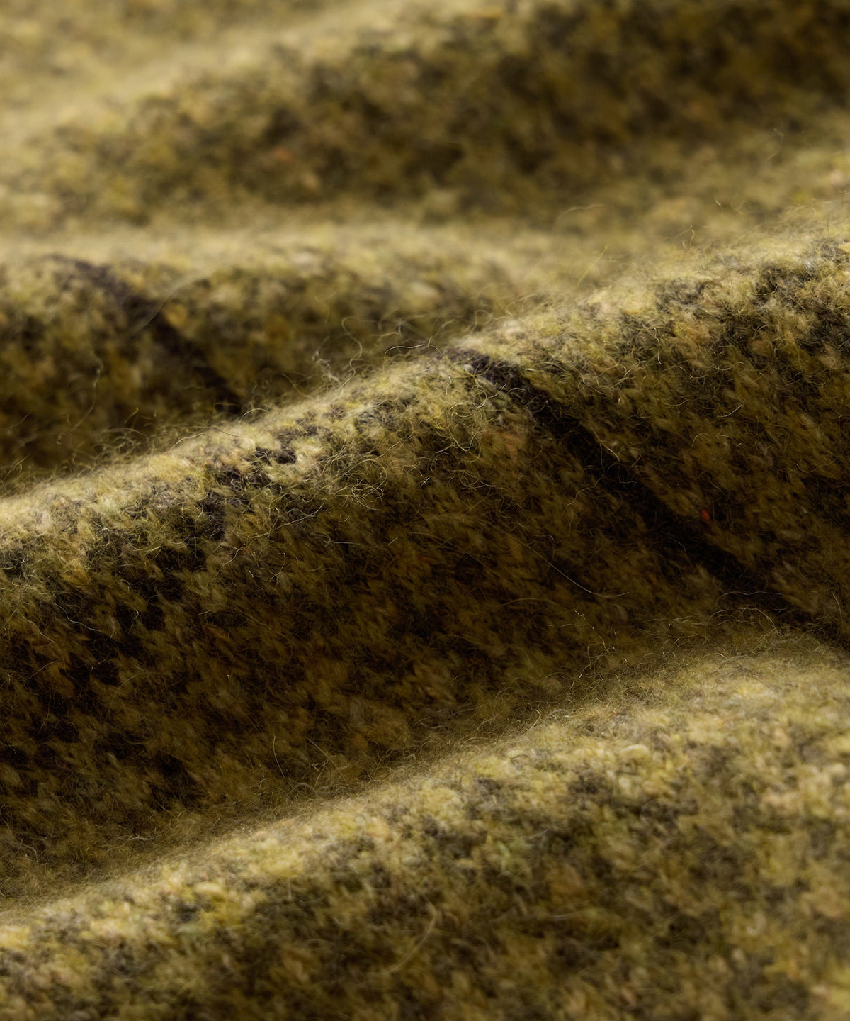 Glen Plaid V-Neck Sweater - Bitter Gold