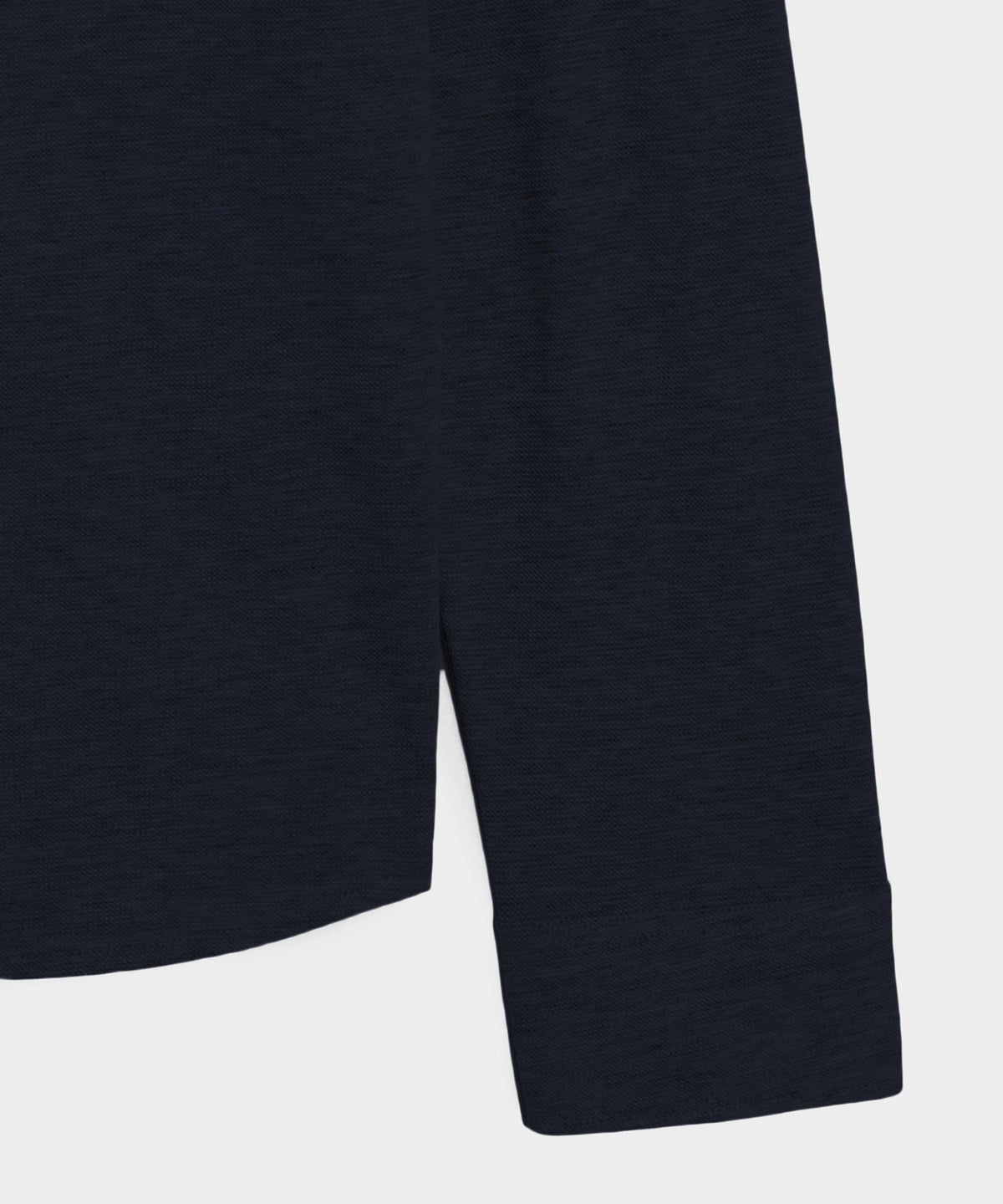 Cotton-Cashmere Pique Shirt - Navy