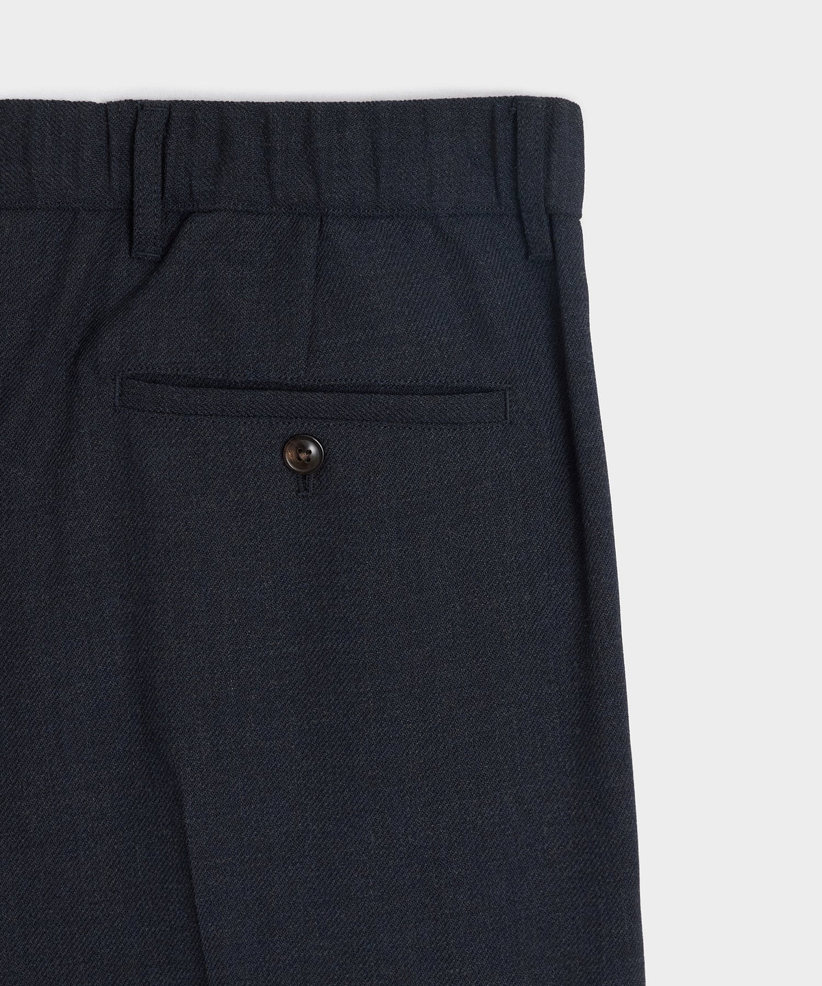 Italian Lightweight Wool Officer Trouser - Library Ink