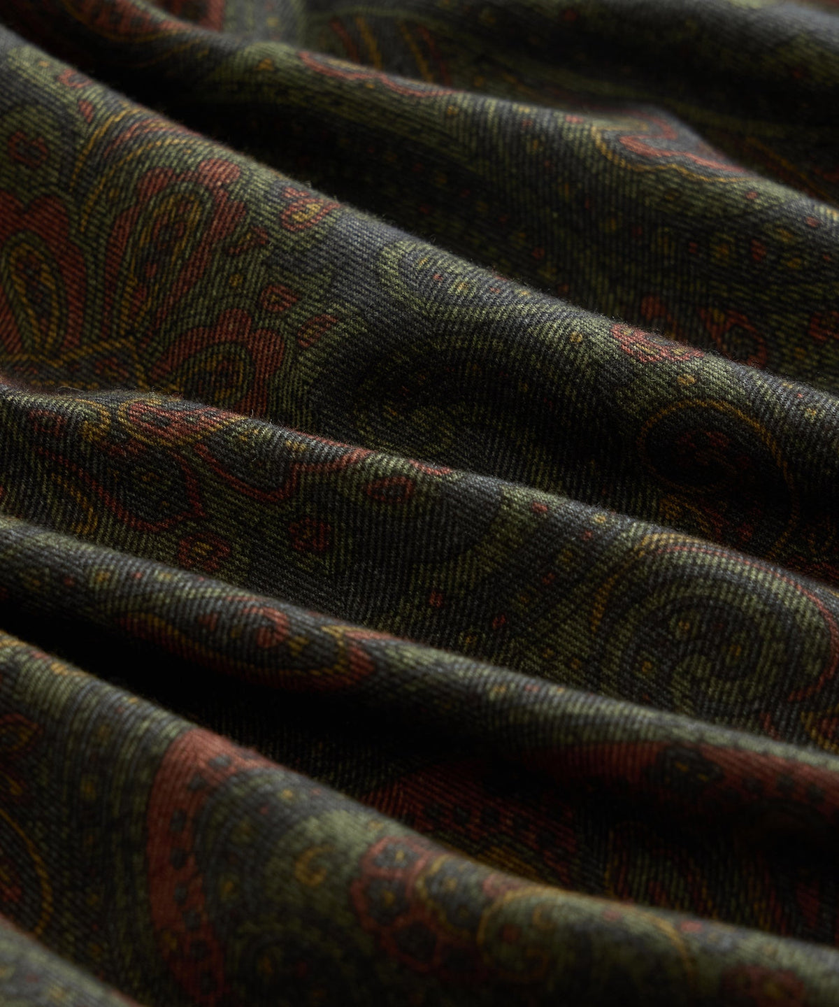 Paisley Camp Shirt - Olive