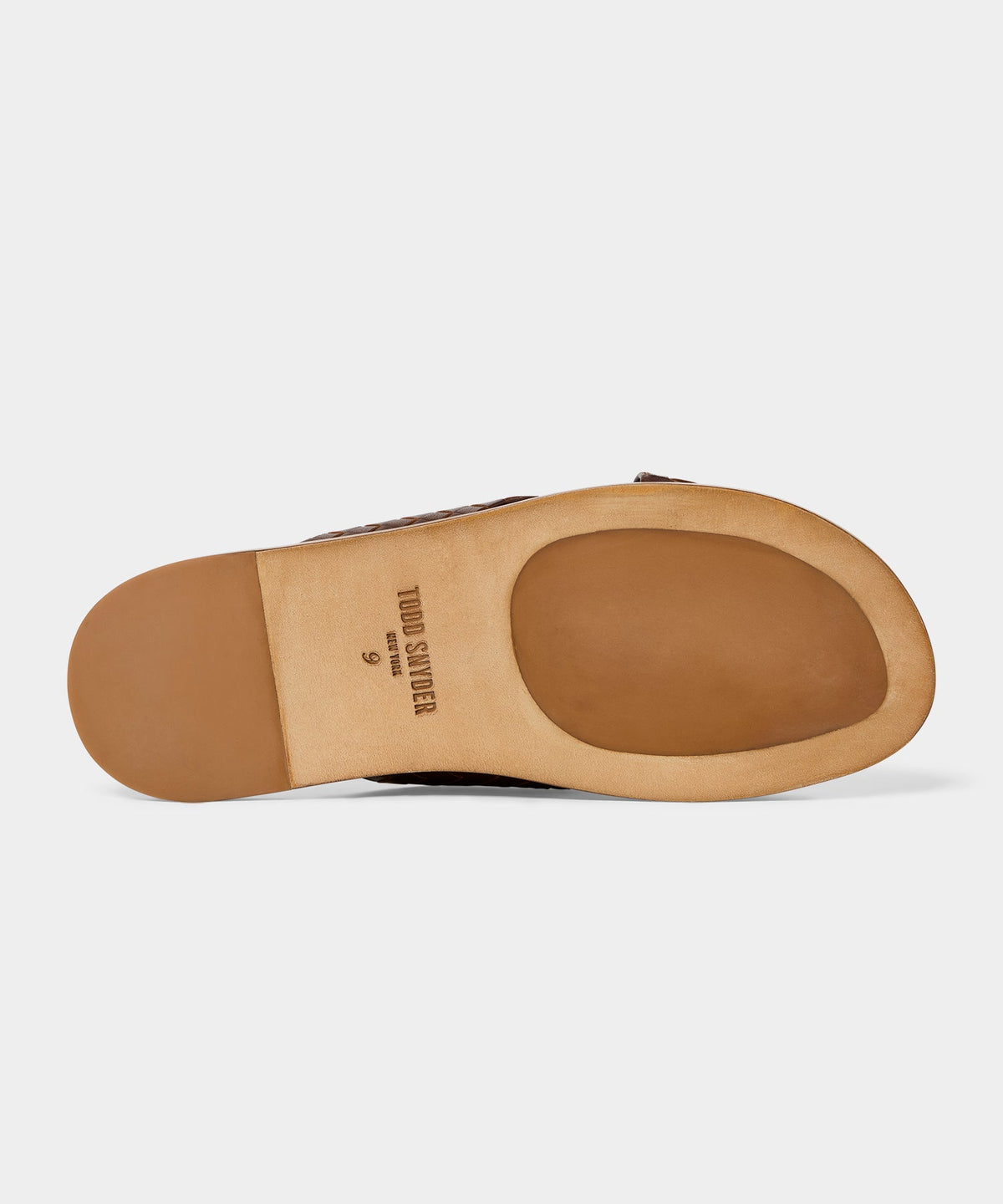 Porto Woven Leather Sandal - Brown