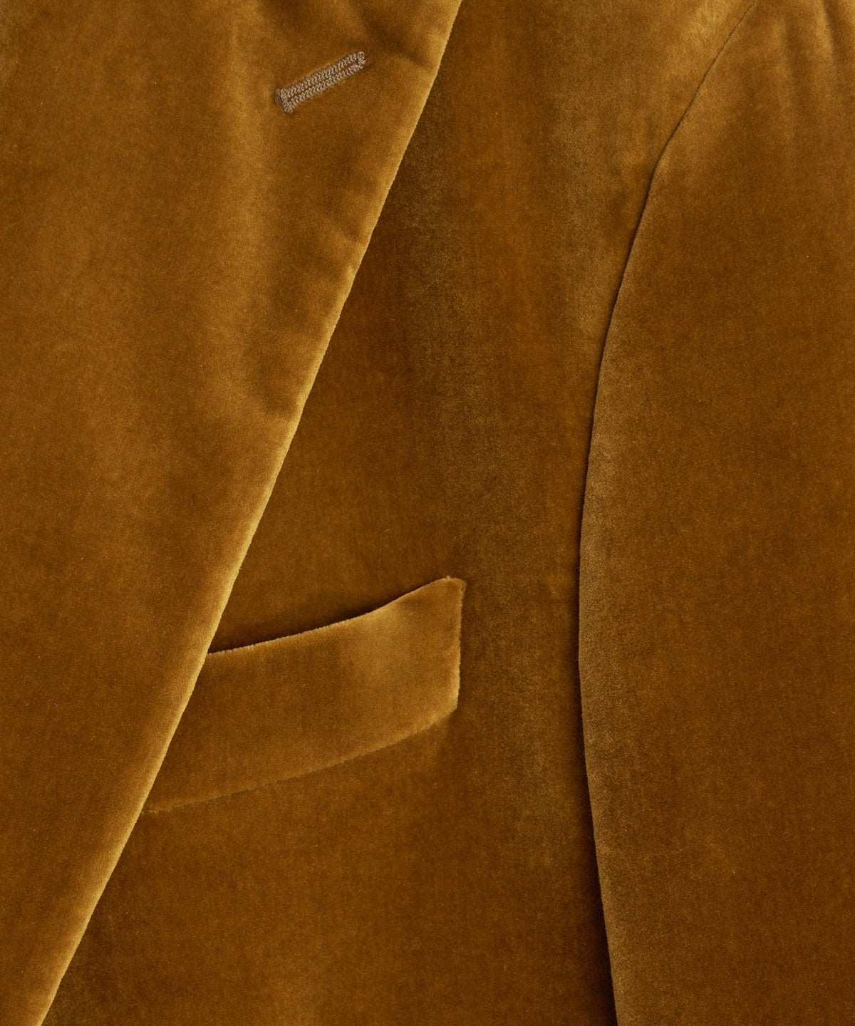 Italian Velvet Peak Lapel Dinner Jacket - Brass