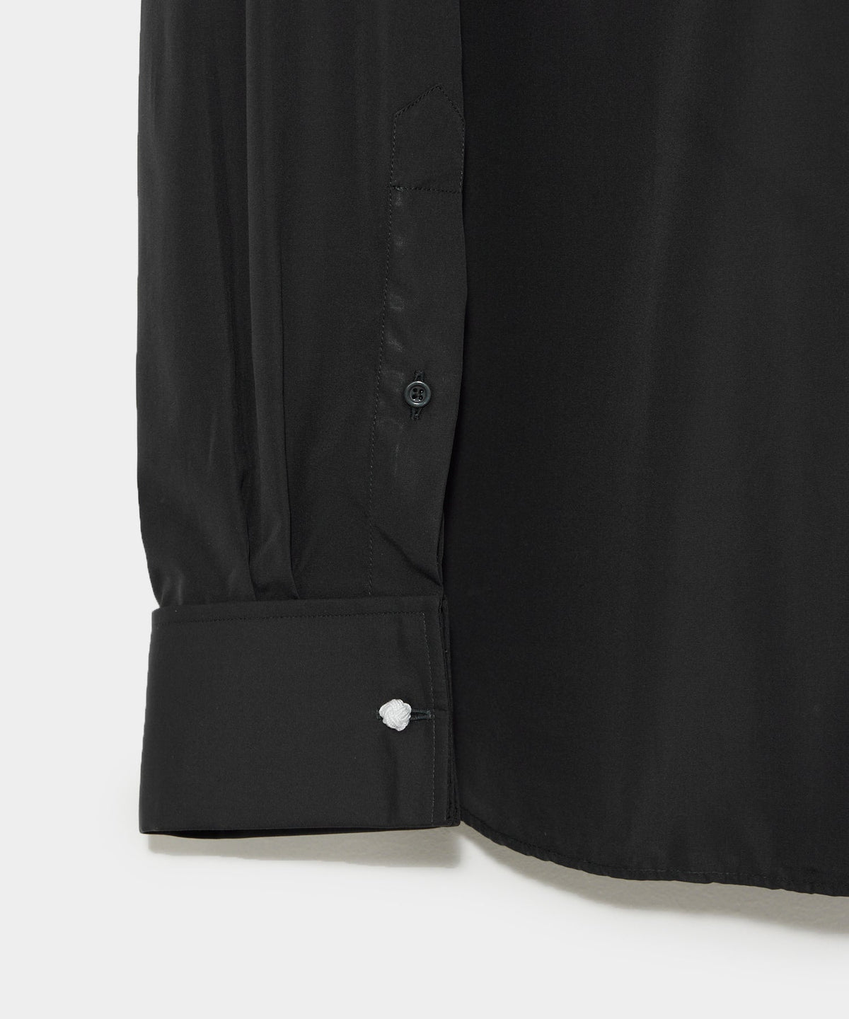 Hamilton + Todd Snyder Cotton Pleated Spread Collar Tuxedo Shirt - Black