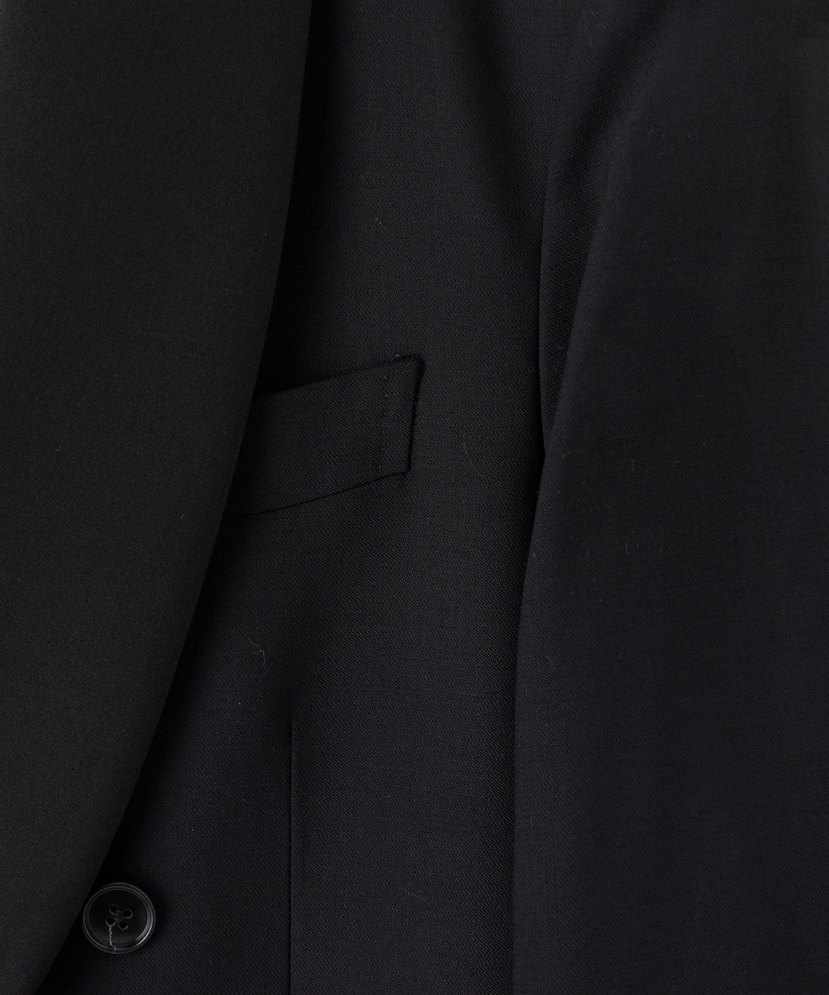 Italian Wool Double-Breasted Shawl Tuxedo Jacket - Black