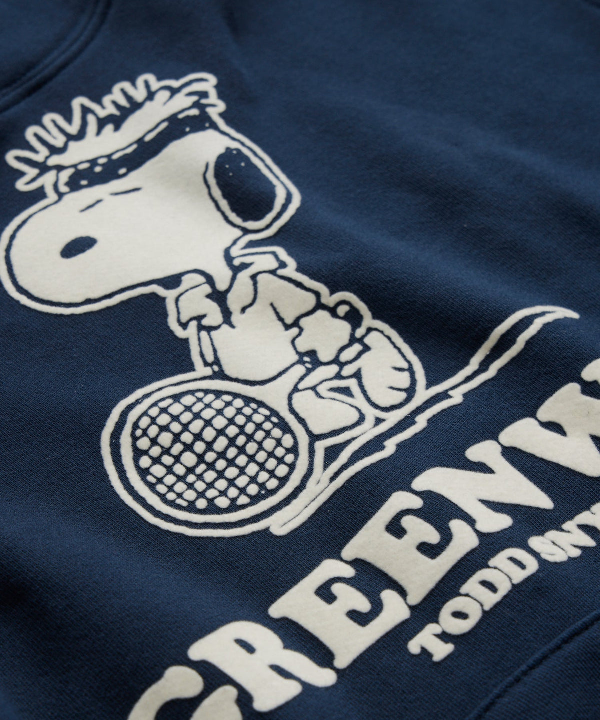 Todd Snyder x Peanuts French Terry Greenwich Hoodie - Navy