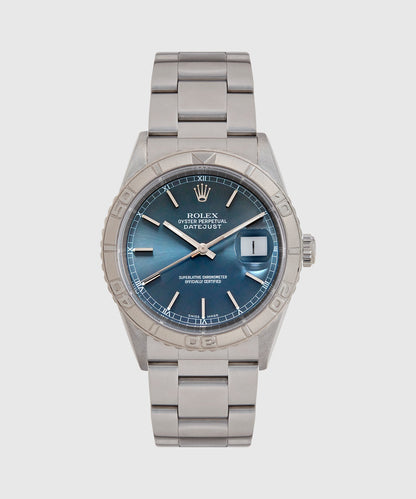 2000 Rolex Thunderbird Datejust Watch - Silver