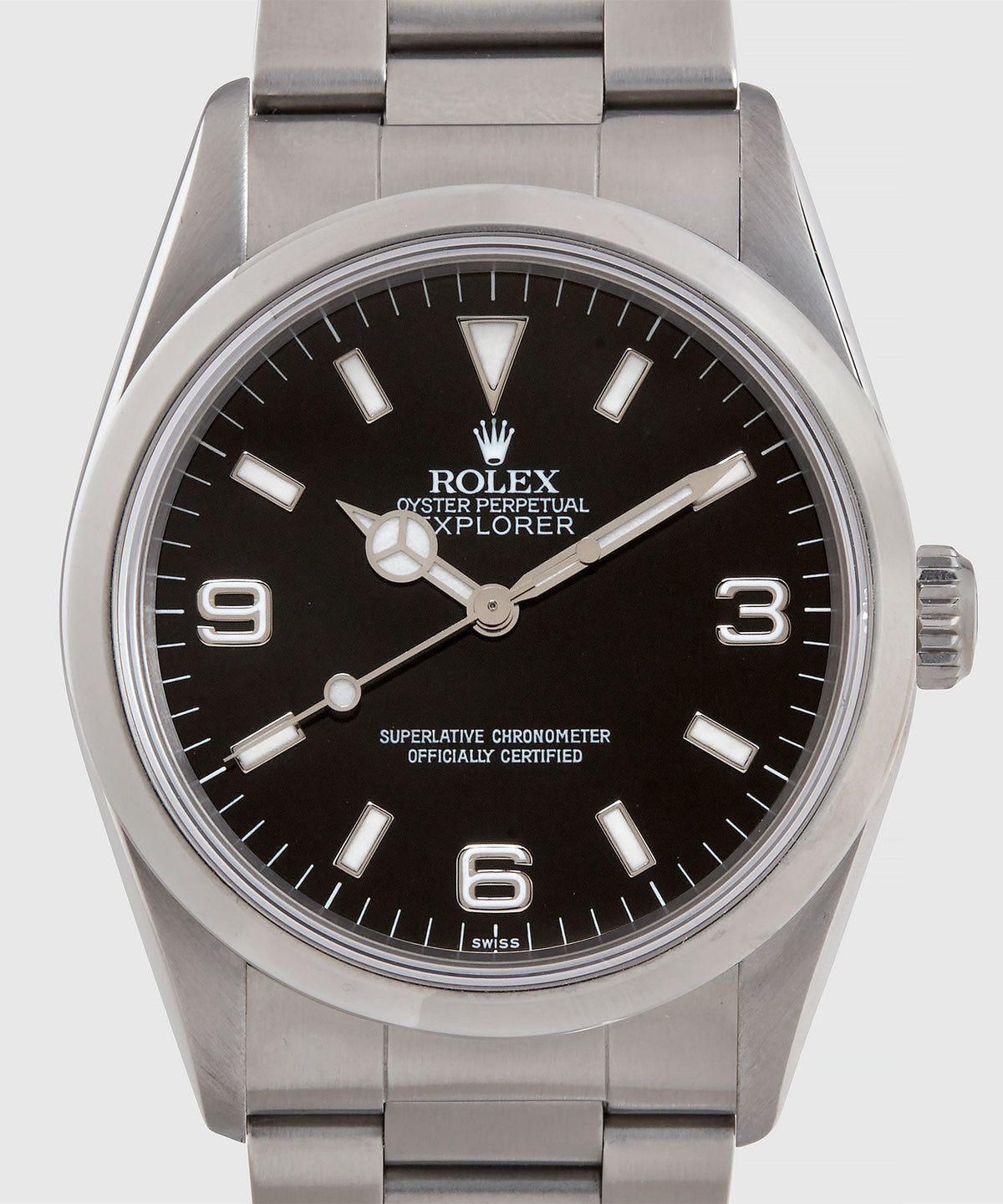 1997 Rolex Oyster Perpetual Explorer Watch - Silver