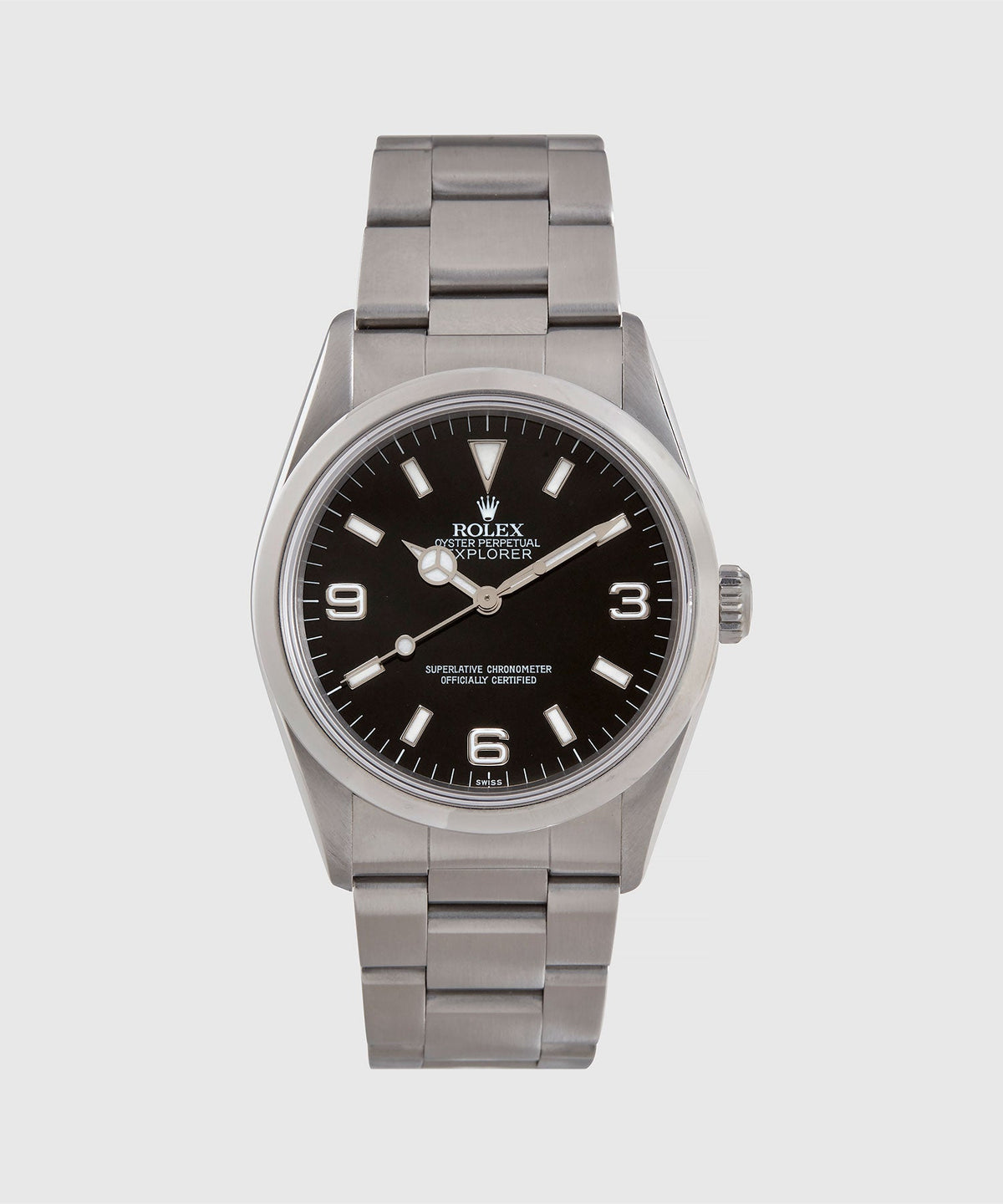 1997 Rolex Oyster Perpetual Explorer Watch - Silver