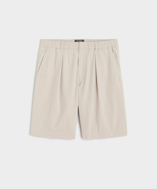 10" Relaxed Seersucker Short - Stone