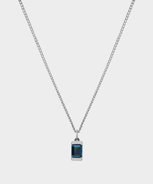 Miansai Sterling Silver Valor Topaz Necklace - Silver