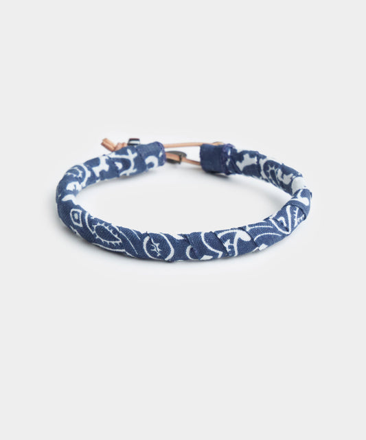 Mikia Bandana Cotton Bracelet - Navy