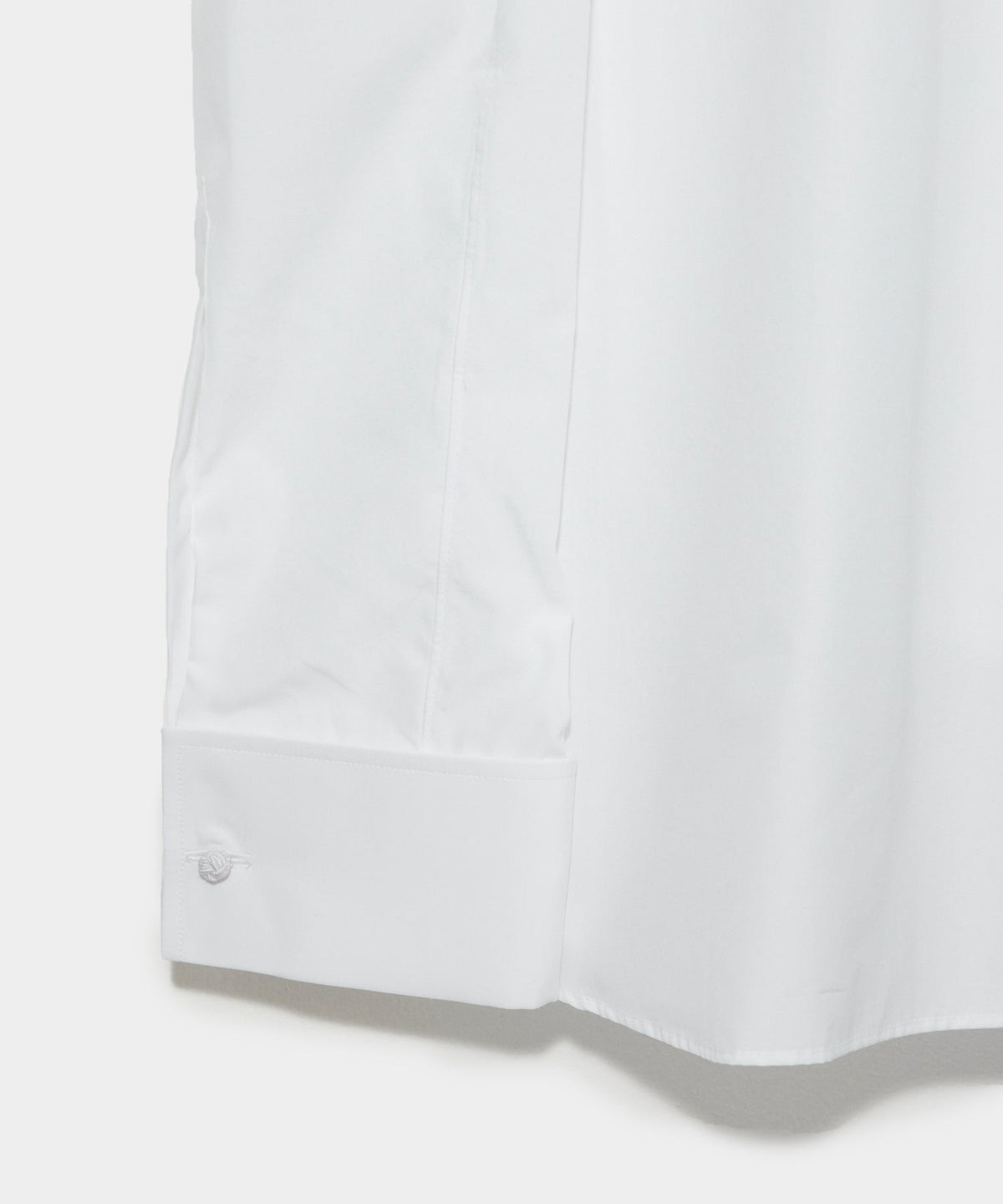 Hamilton + Todd Snyder Cotton Pleated Spread Collar Tuxedo Shirt - White