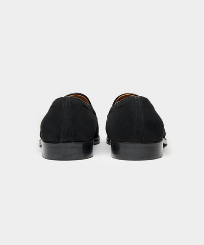 Todd Snyder x Alden Suede Tassel Loafer - Black
