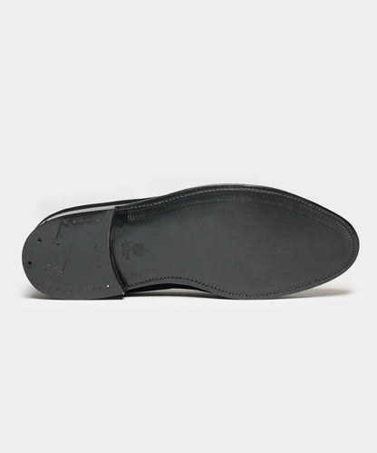Todd Snyder x Alden Suede Tassel Loafer - Black
