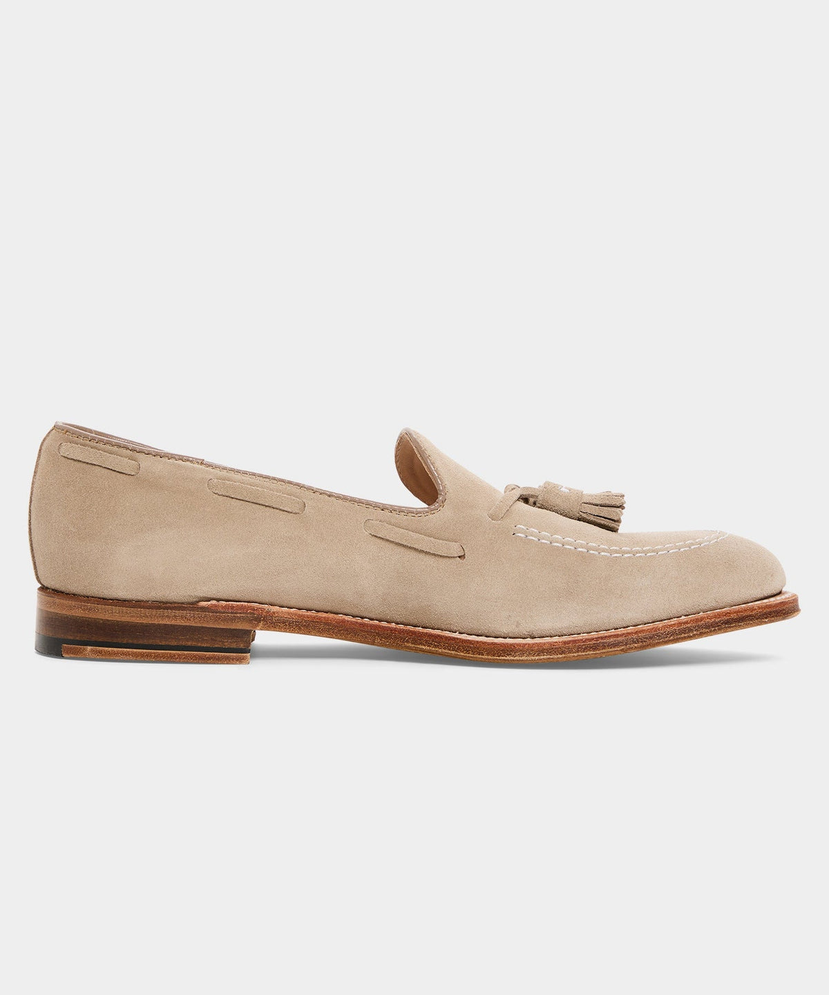 Todd Snyder x Alden Suede Tassel Loafer - Off White