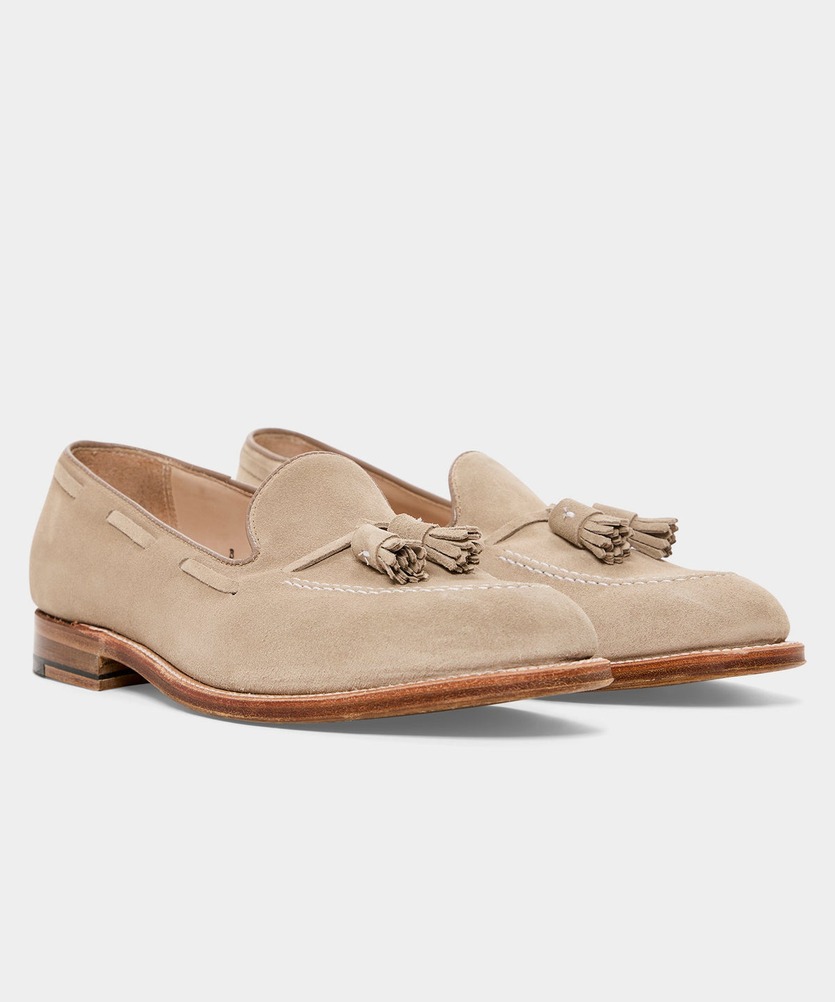 Todd Snyder x Alden Suede Tassel Loafer - Off White
