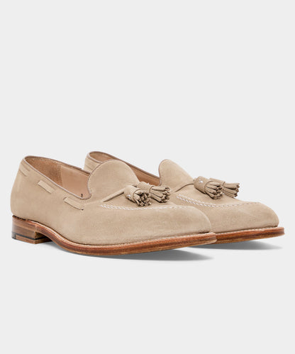 Todd Snyder x Alden Suede Tassel Loafer - Off White