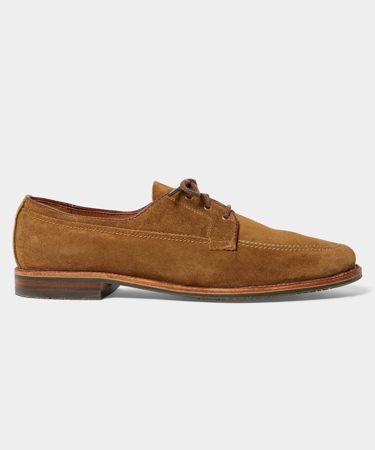 Alden Mocc Toe Suede Blucher - Snuff
