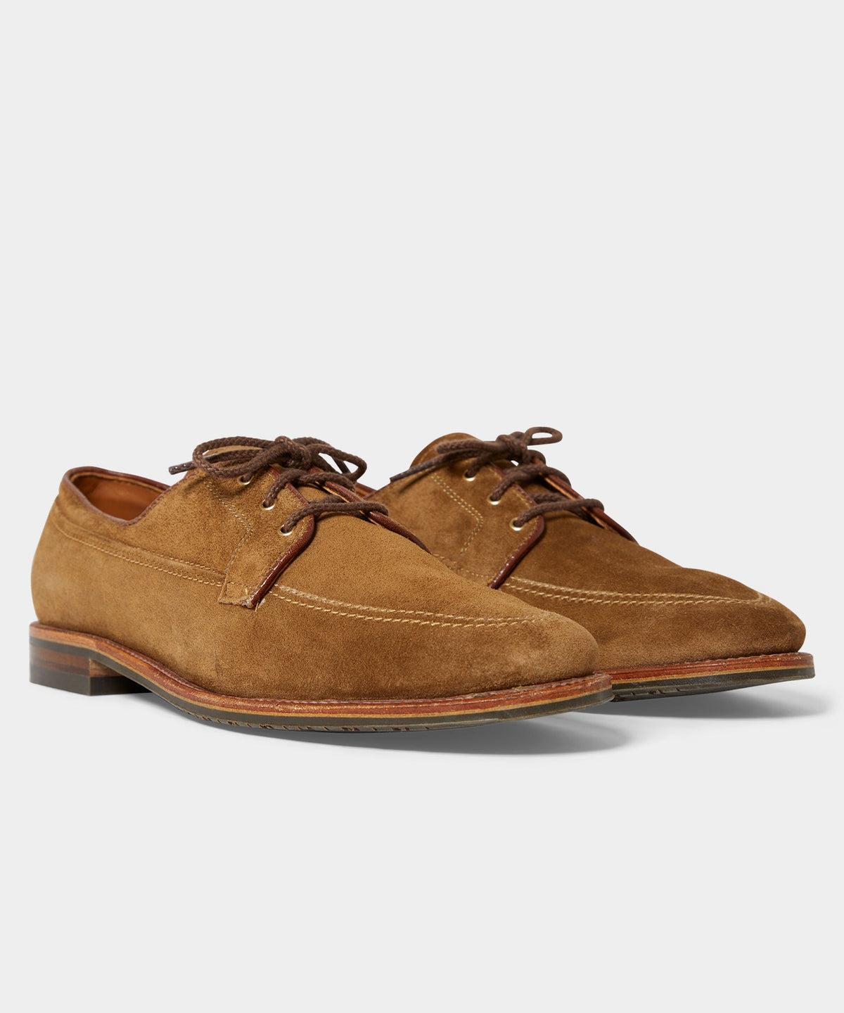 Alden Mocc Toe Suede Blucher - Snuff