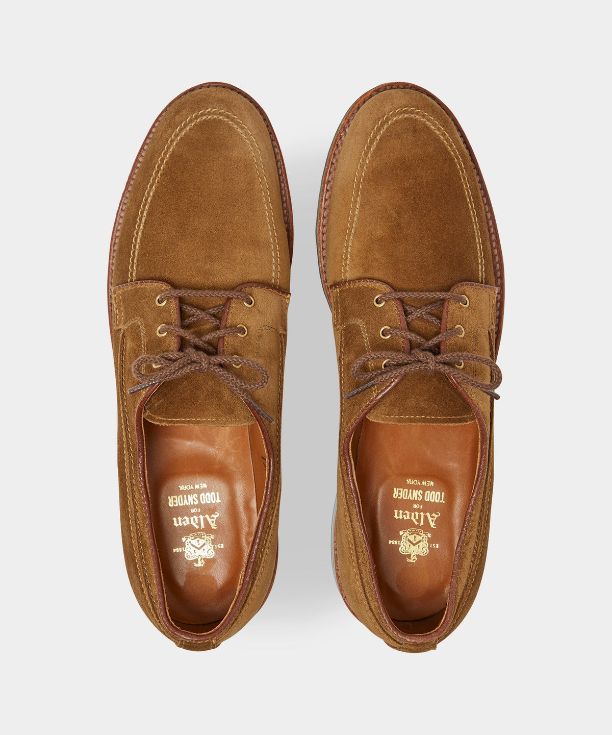 Alden Mocc Toe Suede Blucher - Snuff