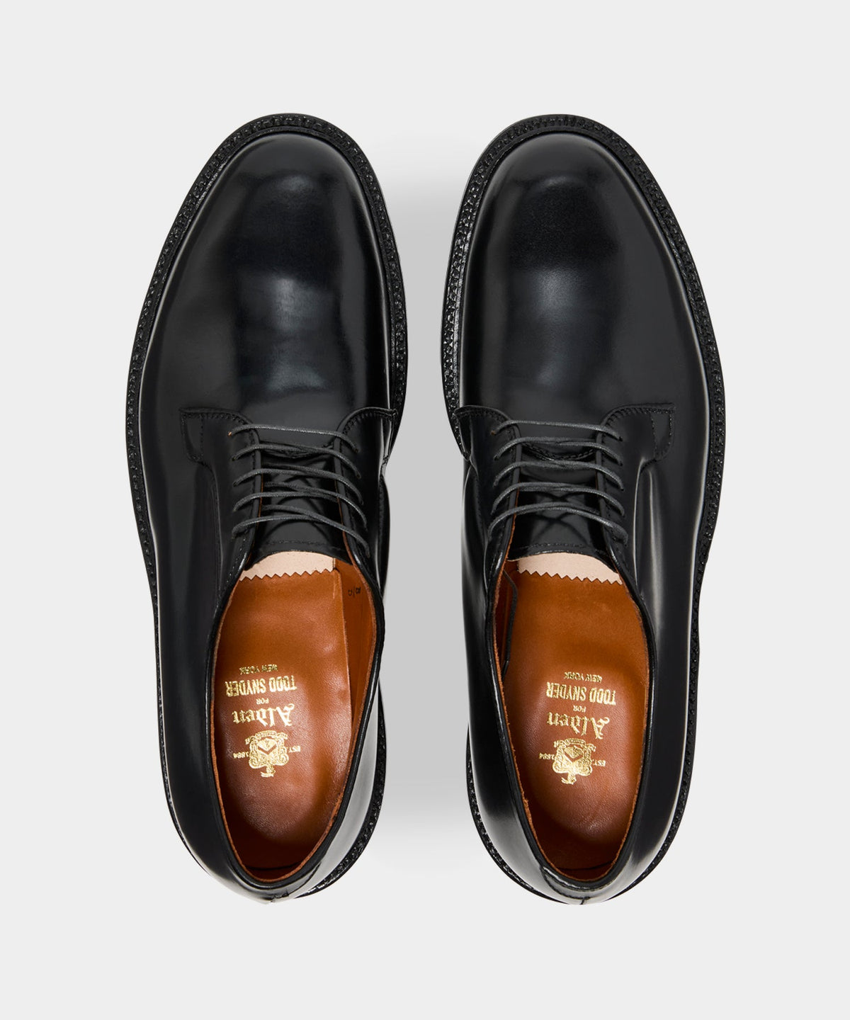 Alden Cordovan Plain Toe Blucher - Black