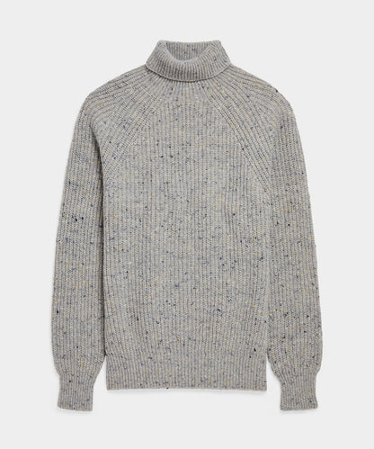 Inis Meáin Boat Builder Turtleneck Sweater - Silver
