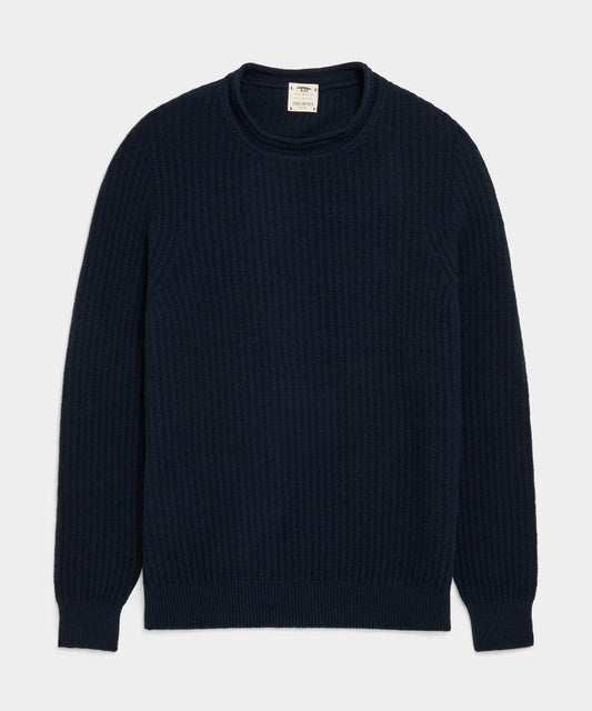 Inis Meáin Rollneck Sweater - Navy
