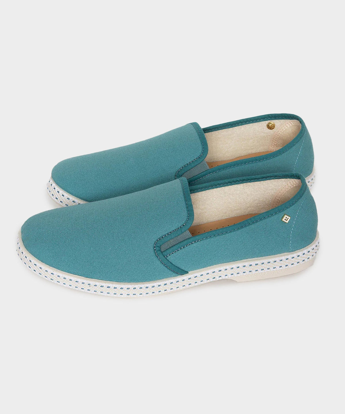 Rivieras Classic Toile Espadrille - Aqua