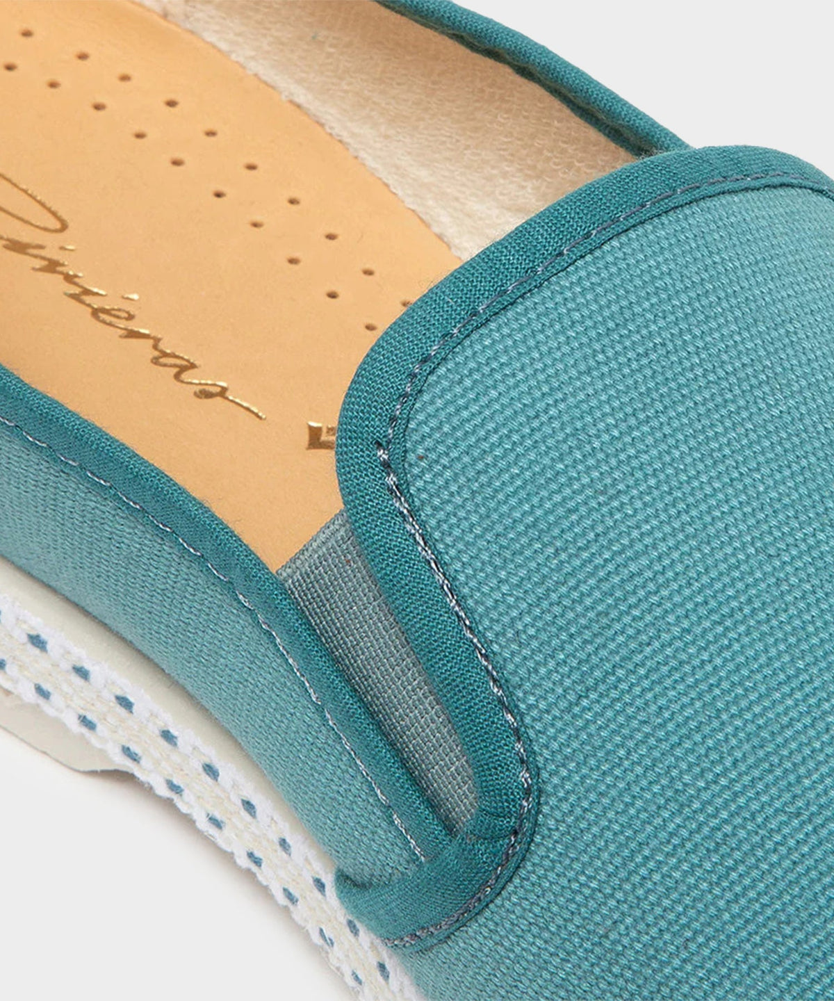 Rivieras Classic Toile Espadrille - Aqua
