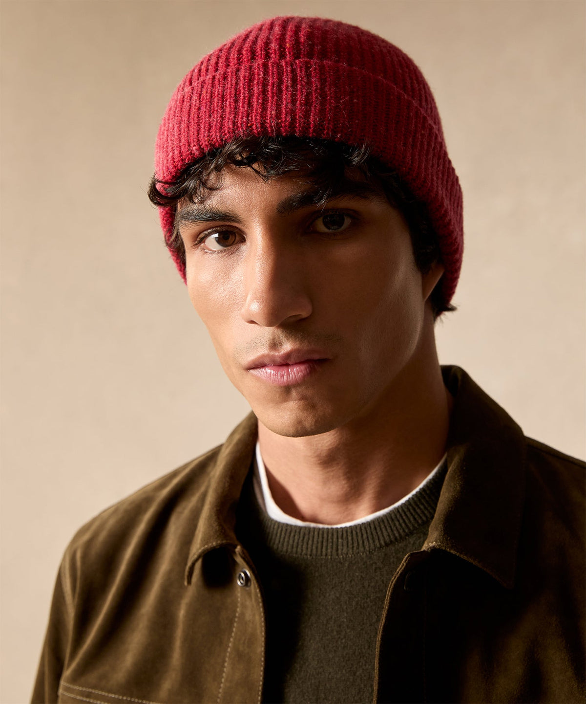 Donegal Beanie - Cranberry
