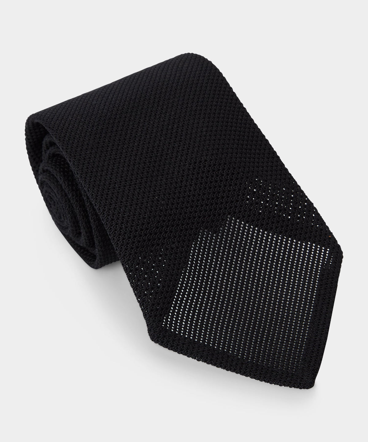 Italian Grenadine Silk Tie - Black