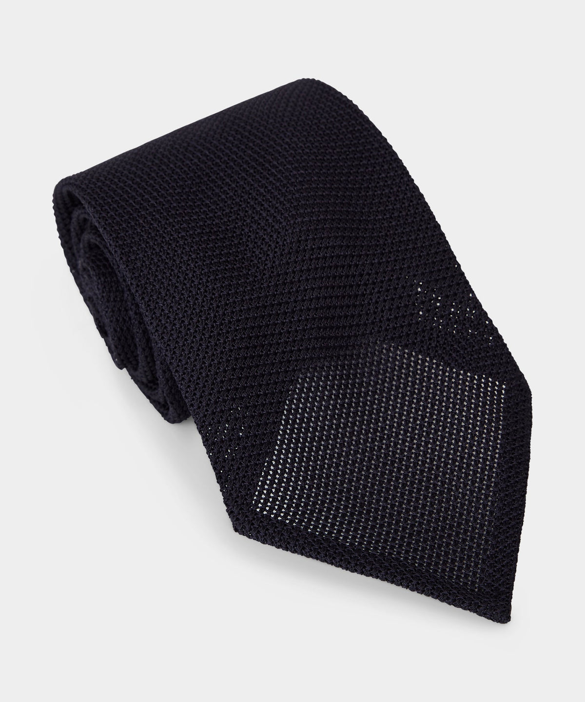 Italian Grenadine Silk Tie - Navy